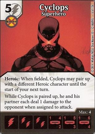 Marvel Dice Masters Uncanny X-Men  card 6 Cyclops: Superhero