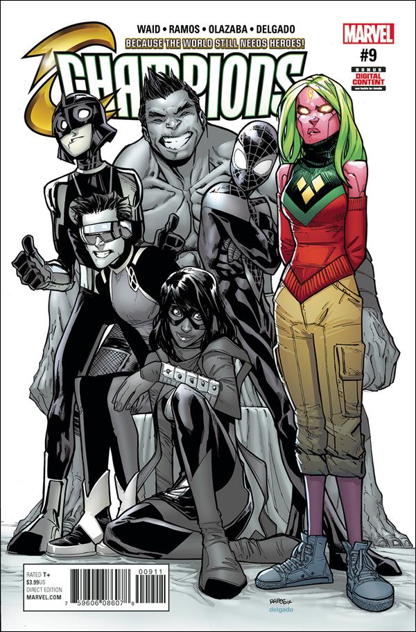 Champions (2016) issue 9 Humberto Ramos Cover