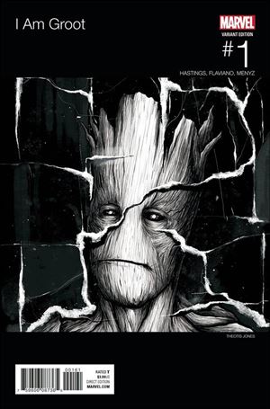 I Am Groot issue 1-B Theotis Jones Hip Hop Cover