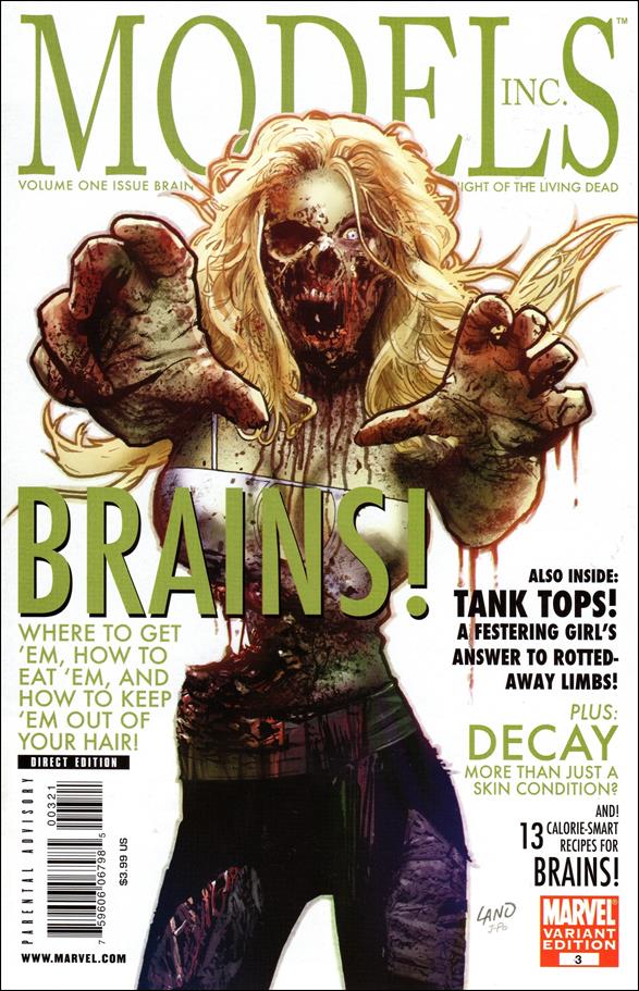 Models, Inc. issue 3-B Greg Land "Zombie" Cover