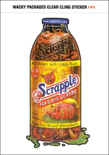 Wacky Packages All-New: Series 1 (Cling Subset) card 2 Scrapple