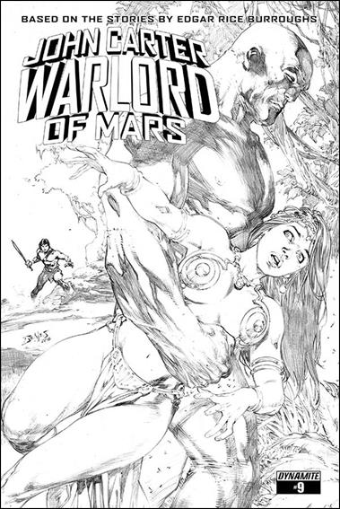 John Carter: Warlord of Mars (2014) issue 9-F Ed Benes 1:15 Black & White Cover