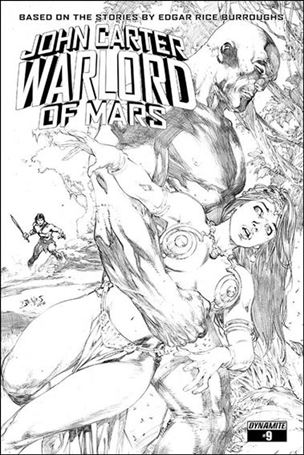 John Carter: Warlord of Mars (2014) issue 9-F Ed Benes 1:15 Black & White Cover