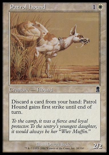 Magic the Gathering: Odyssey (Base Set) card 38 Patrol Hound