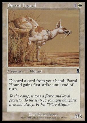 Magic the Gathering: Odyssey (Base Set) card 38 Patrol Hound