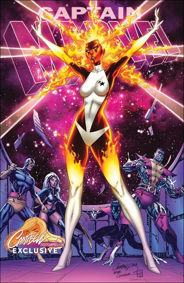 Captain Marvel (2019) issue 1-K J. Scott Campbell Binary Costume Cover 1/1250