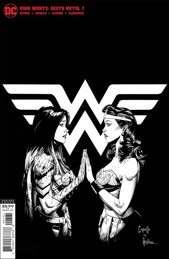 Dark Nights: Death Metal issue 7-F Greg Capullo 1:100 Black & White Cover