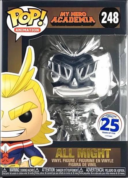 POP! Animation figure 248-D All Might (Chrome) FUNimation Exclusive
