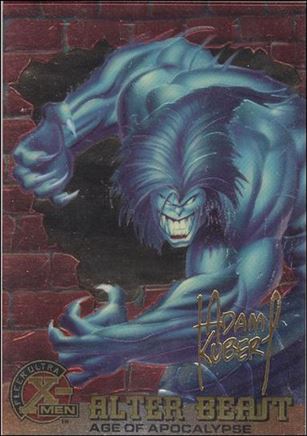 1996 Fleer Ultra X-Men All Chromium (Gold Signature Parallel Base Set) card 39 Alter (Dark) Beast