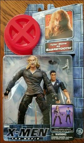 X-Men (Movie) figure 8-B Sabretooth (Blond Hair, Guard w/Gun)