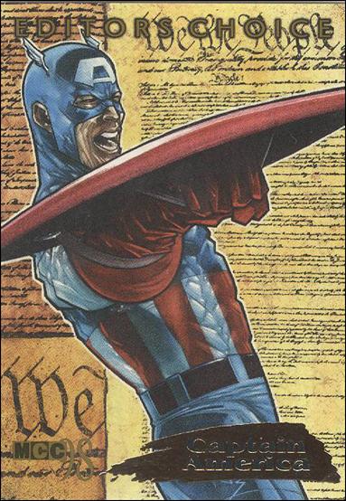 Marvel Creators Collection '98 (Editors Choice Subset) card 3 Captain America