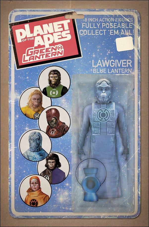 Planet of the Apes/Green Lantern issue 4-B David Ryan Robinson Action Figure Cover