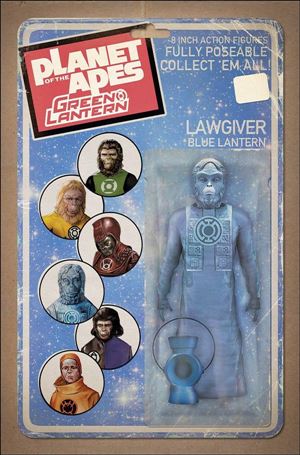 Planet of the Apes/Green Lantern issue 4-B David Ryan Robinson Action Figure Cover
