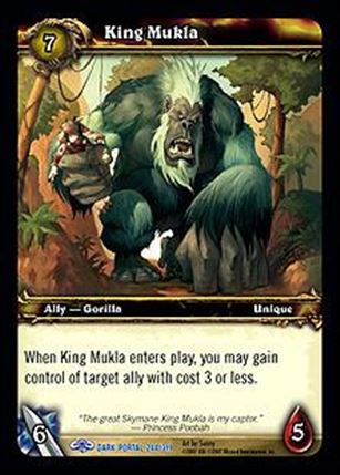 World of Warcraft: Through the Dark Portal (Base Set) card 244 King Mukla
