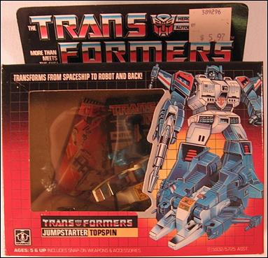 Transformers: More Than Meets the Eye (Generation 1) figure 51 Topspin (Jumpstarter)