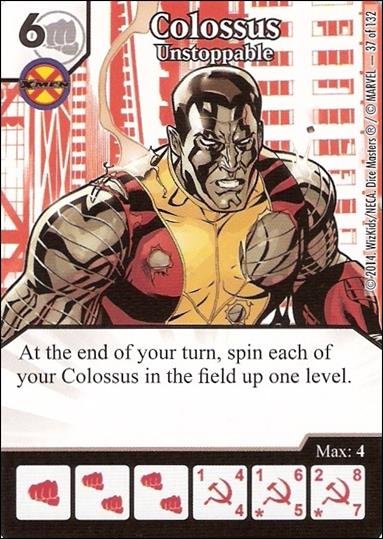 Marvel Dice Masters Avengers vs. X-Men  card 37 Colossus: Unstoppable