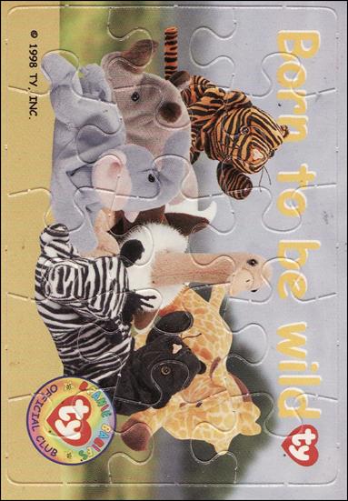 Beanie Babies Series 1 (Puzzle Cards Subset) card nn1 Born to be wild