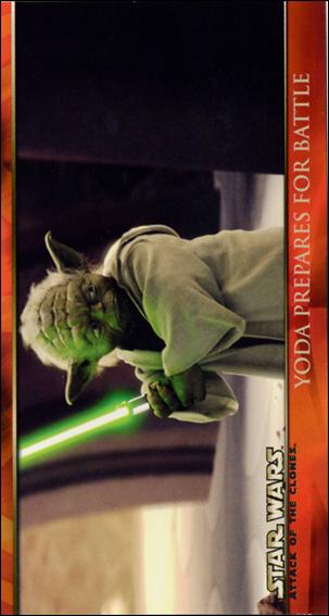Star Wars: Attack of the Clones Widevision (Promo) card W5 Yoda Prepares for Battle