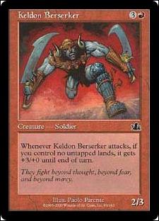 Magic the Gathering: Prophecy (Base Set) card 93 Keldon Berserker