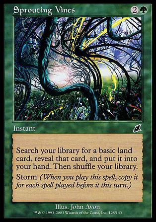 Magic the Gathering: Scourge (Base Set) card 128 Sprouting Vines