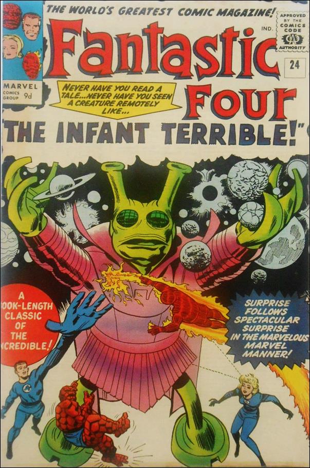 Fantastic Four (1961) issue 24-B UK Price Cover