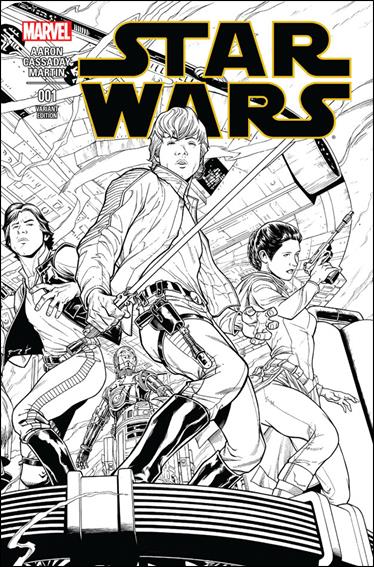 Star Wars (2015) issue 1-J Joe Quesada 1:500 Wraparound B&W Cover