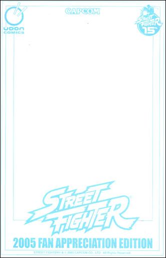 Street Fighter (2003) issue 14-D 2005 Fan Appreciation Blank/Sketch Cover