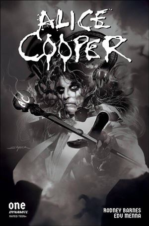 Alice Cooper (2023) issue 1-F Stuart Sayger 1:10 B&W Cover