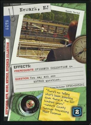 X-Files: Premiere Edition (Base Set) card XF96-0050v1 Newark, NJ
