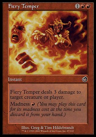 Magic the Gathering: Torment (Base Set) card 97 Fiery Temper