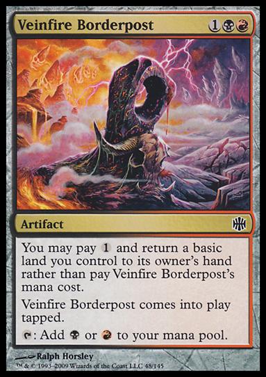 Magic The Gathering: Alara Reborn (Base Set) card 48 Veinfire Borderpost