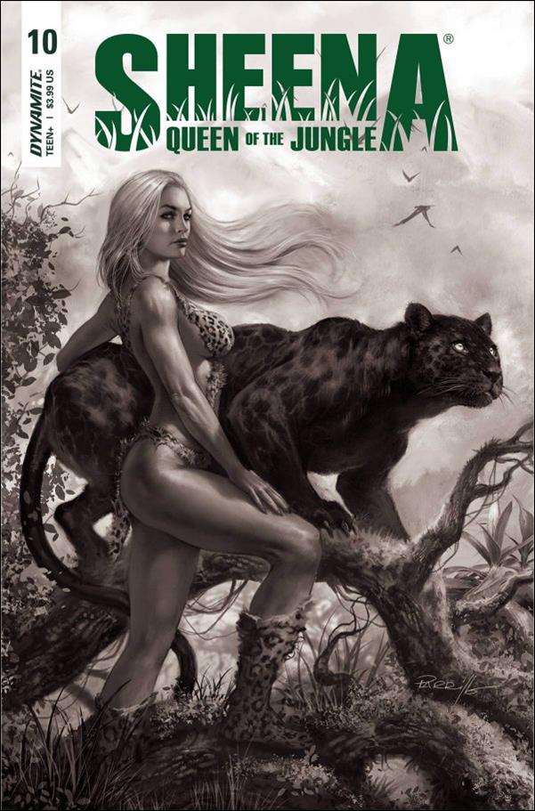 Sheena: Queen of the Jungle (2021) issue 10-H Lucio Parrillo 1:25 B&W Cover