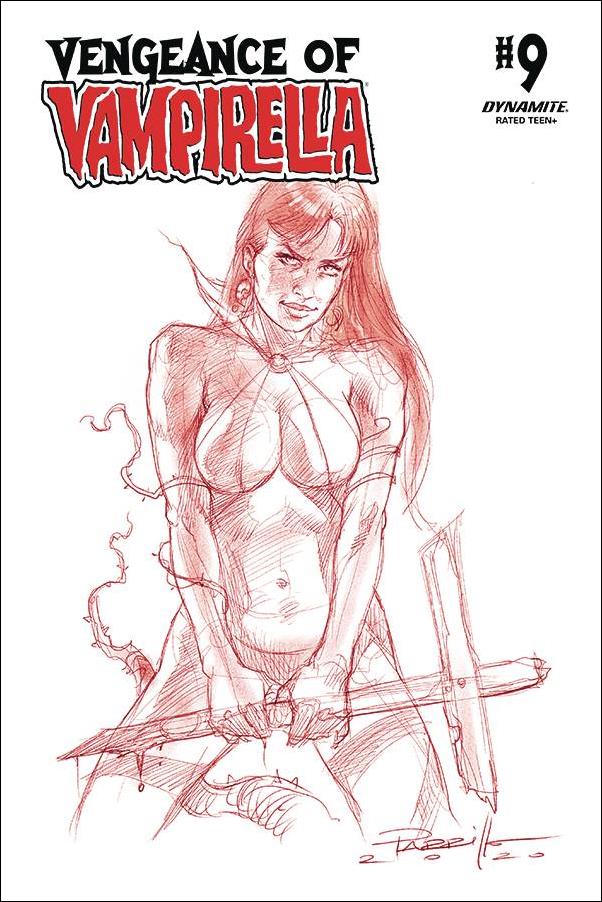 Vengeance of Vampirella (2019) issue 9-M Lucio Parrillo 1:30 Red Tint Sketch Cover