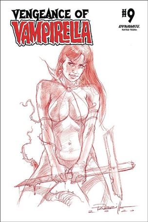 Vengeance of Vampirella (2019) issue 9-M Lucio Parrillo 1:30 Red Tint Sketch Cover