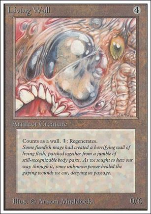 Magic the Gathering: Unlimited (Base Set) card 260 Living Wall