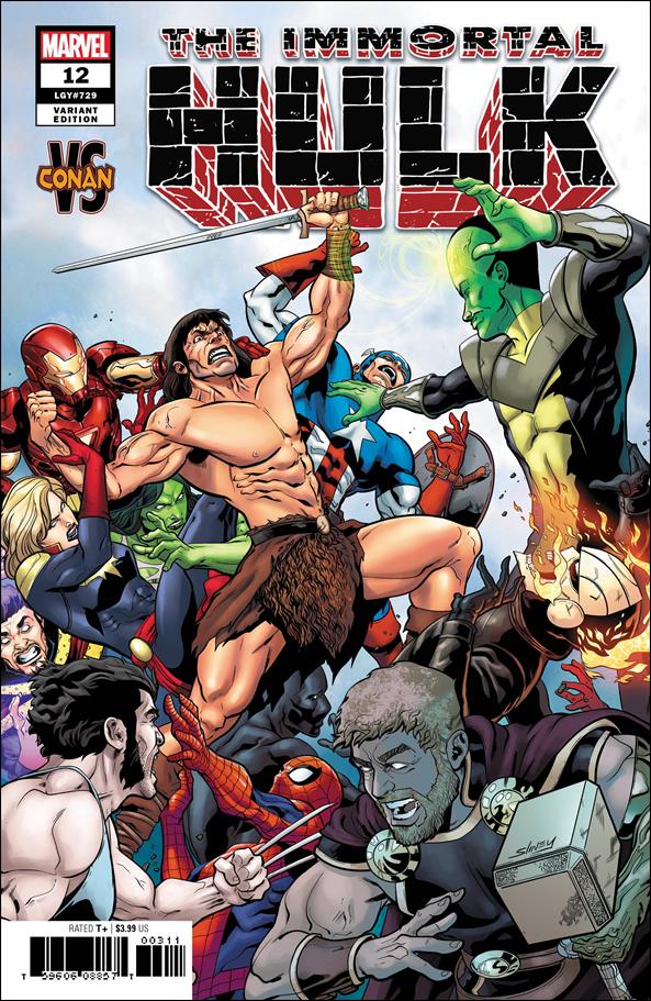 Immortal Hulk issue 12-B Will Sliney Marvel Vs. Conan Cover