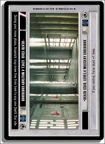 Star Wars: Premiere Limited (Base Set) card 122 Death Star: Level 4 Military Corridor