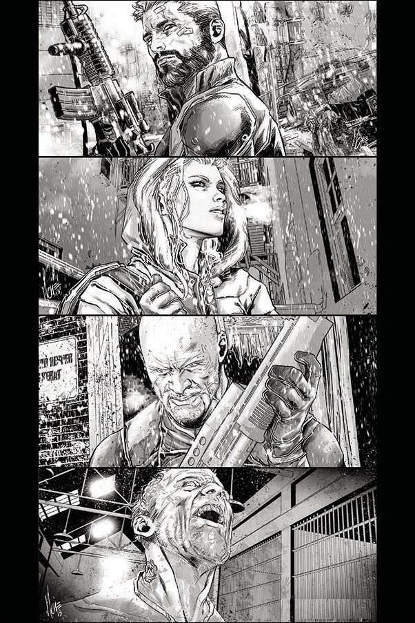 Life Zero issue 6-G Marco Checchetto 1:30 Black & White Virgin Cover