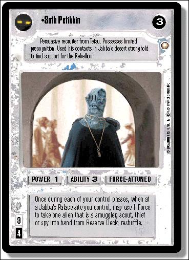 Star Wars: Special Edition Limited (Base Set) card 184 Soth Petikkin