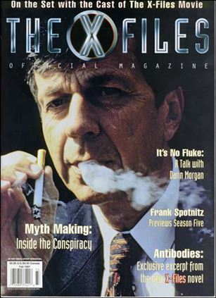 Official X-Files Magazine Volume 1 issue 3-B Cigarette Smoking Man Cover
