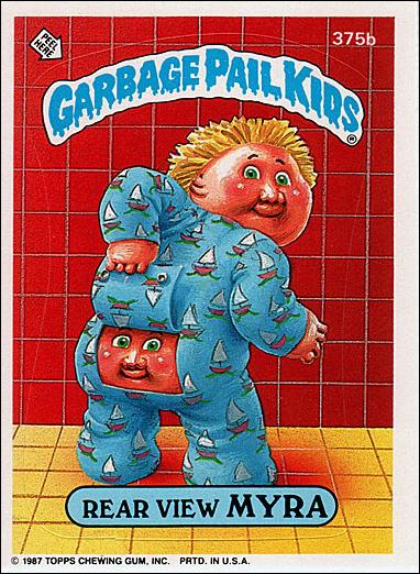 Garbage Pail Kids: Series 09 (Base Set) card 375b Rear View Myra