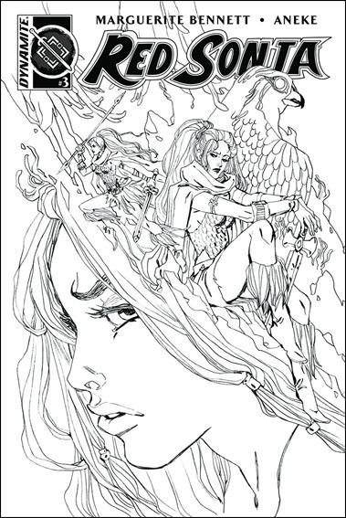 Red Sonja (2016/01) issue 3-B Black & White Cover 1:10
