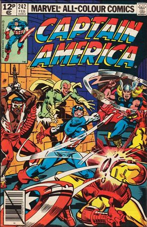 Captain America (1968) issue 242-B UK Price Cover