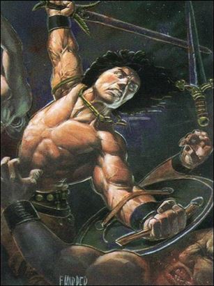 Conan III (Base Set) card 48 Savage Sword #222