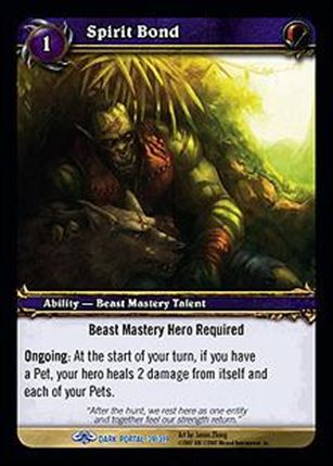 World of Warcraft: Through the Dark Portal (Base Set) card 39 Spirit Bond