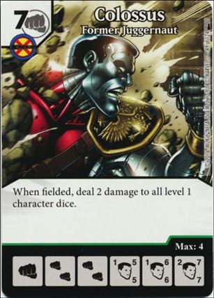 Marvel Dice Masters Deadpool card 49 Colossus: Former Juggernaut 
