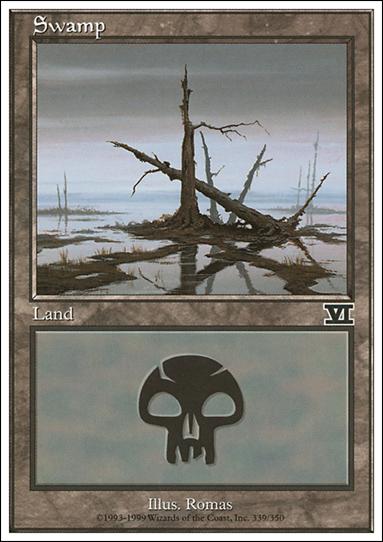 Magic the Gathering: 6th Edition (Base Set) card 339 Swamp