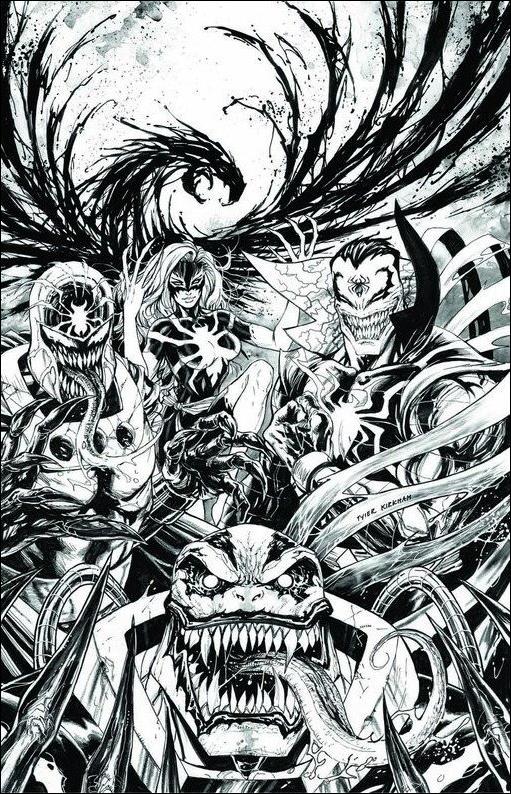 X-Men Prime (2017) issue 1-G Tyler Kirkham WonderCon/KRS Venomized B&W Cover