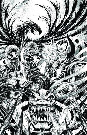 X-Men Prime (2017) issue 1-G Tyler Kirkham WonderCon/KRS Venomized B&W Cover