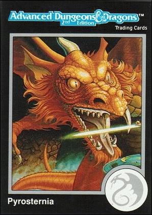 TSR 1991 Trading Cards Premier Edition Factory Set (Base Set) card 23 Advanced Dungeons & Dragons - Pyrosternia